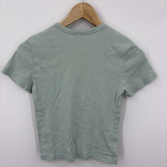 Lucy & Yak Shirt Womens XSmall Cropped Baby Tee Celestial Ocean Sustainable Moon - Picture 5 of 6